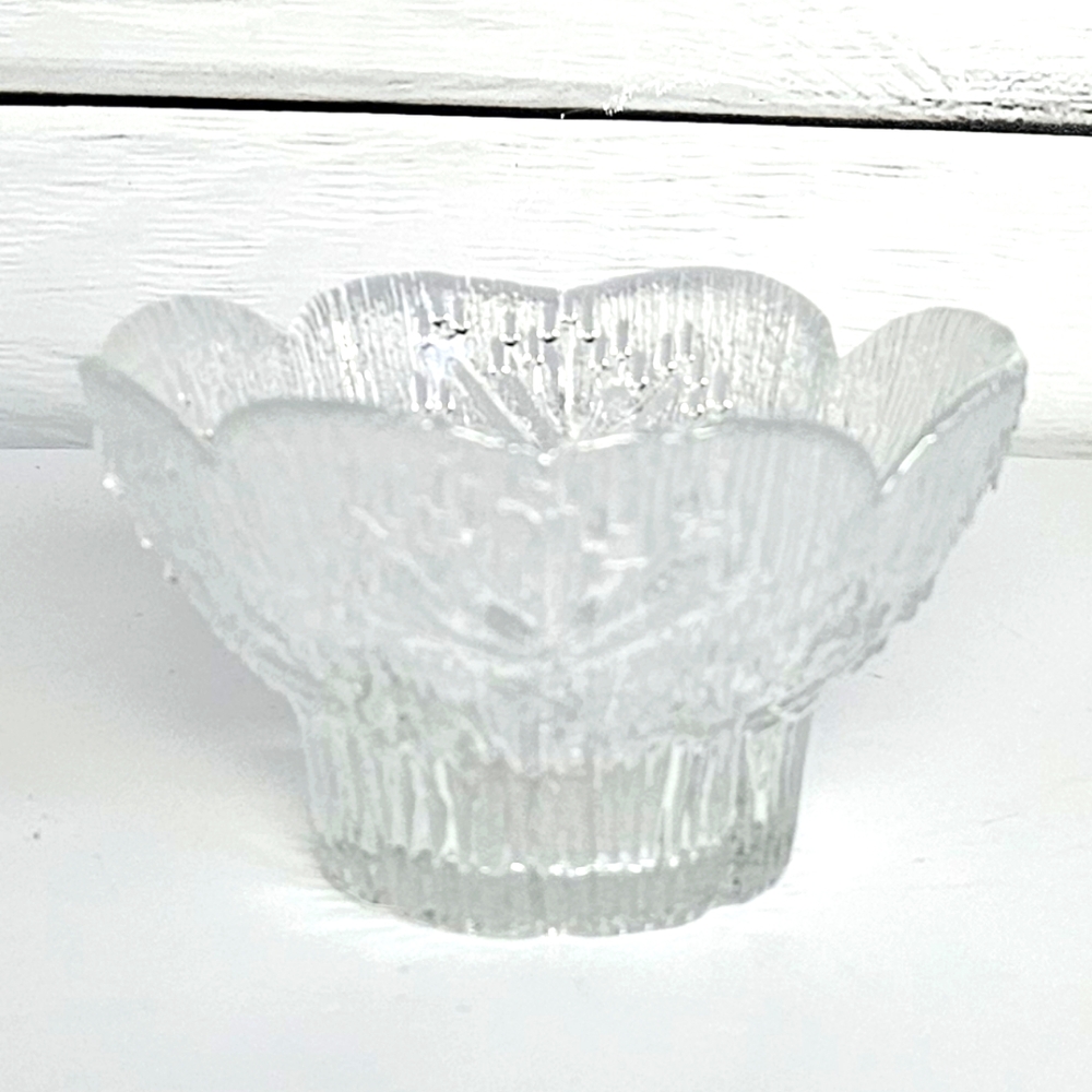 Dansk FLORIFORM Crystal Fruit Dessert Nut FingerBowls 5"
